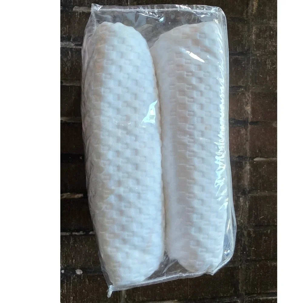 Lucid 4-Inch Mattress Topper Cover California King White WaffleKnit LU40CK0025TC